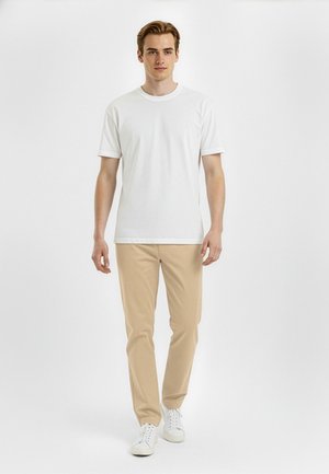 TWO SOON Hlače chino - oxford tan