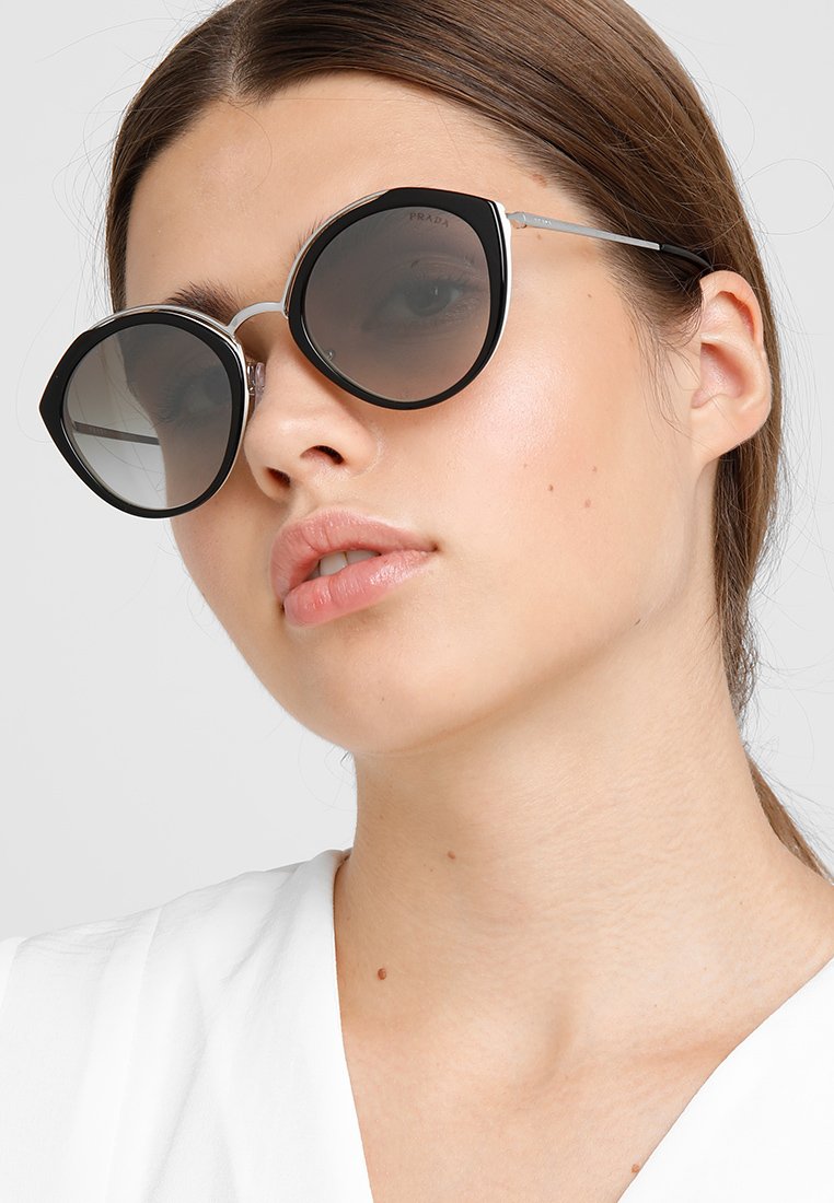 Prada Occhiali da sole - black/ivory/silver/nero - Zalando.it