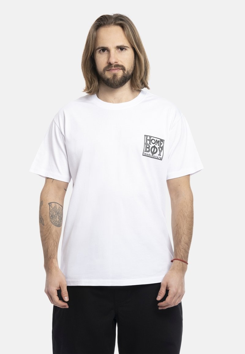 Homeboy - OLD SCHOOL - Apdrukāts T-krekls - white, Palielināt