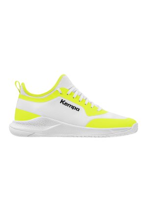Sneakers laag - white flou yellow