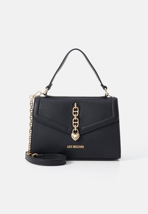 Love Moschino CHAIN DETAIL CROCO - Handtasche - nero