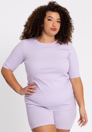 YOEK WITH SHORT SLEEVES - T-shirts basic - light purple