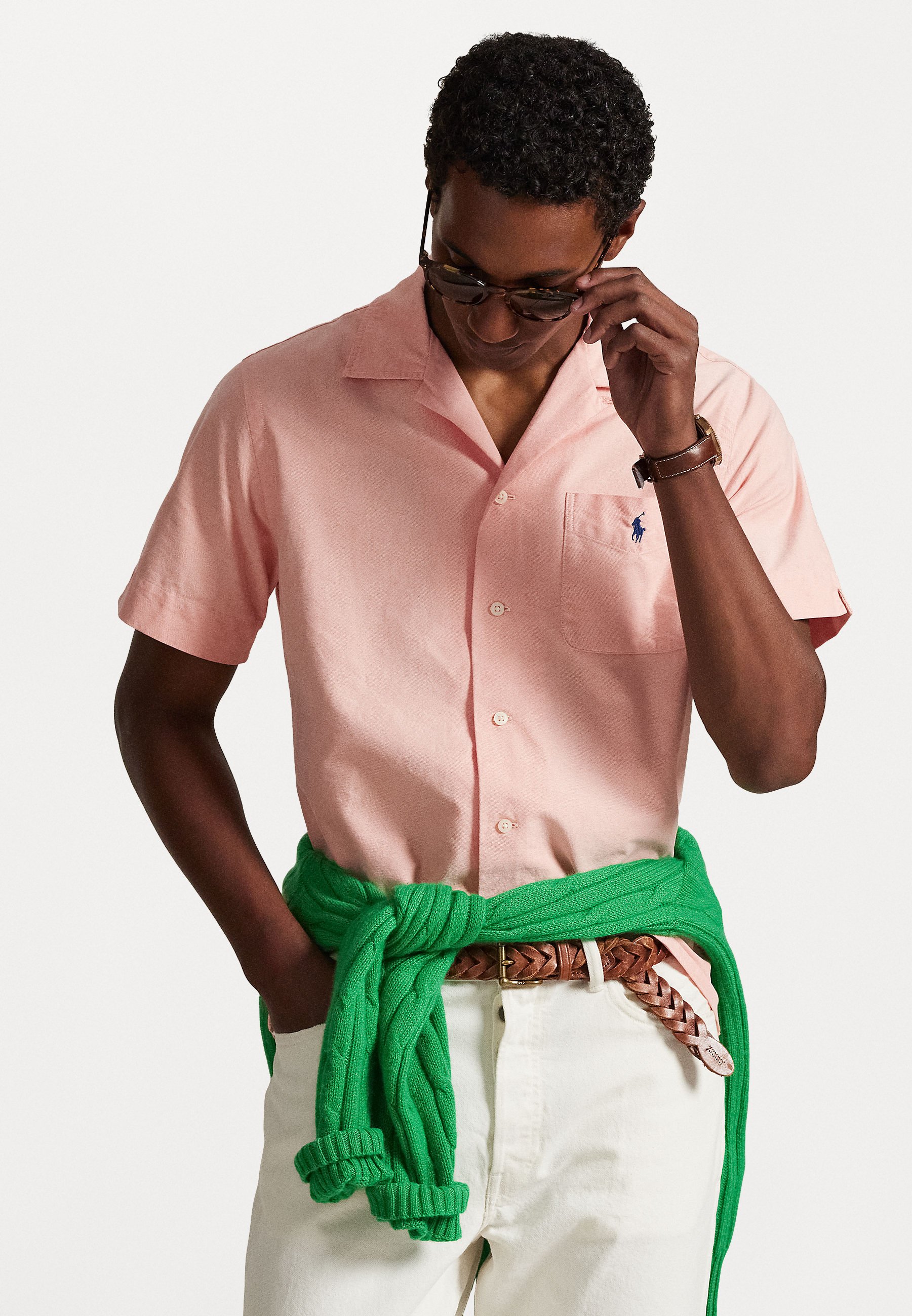 Polo Ralph Lauren CLASSIC FIT OXFORD CAMP SHIRT - Shirt - peach