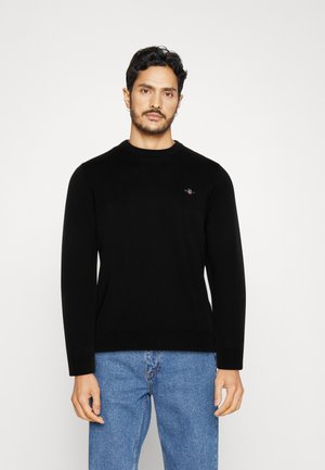 GANT CLASSIC C NECK - Sweatshirt - black