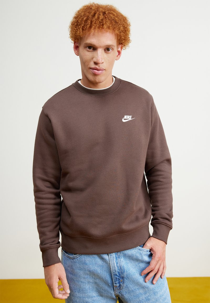 Nike Sportswear CLUB Sweatshirt baroque brown/white/braun Zalando.de
