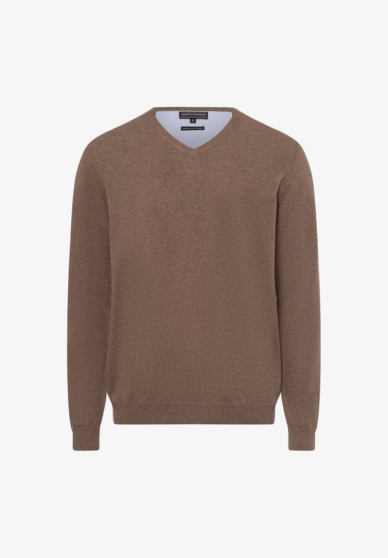 FINSHLEY & HARDING Strickpullover - schoko