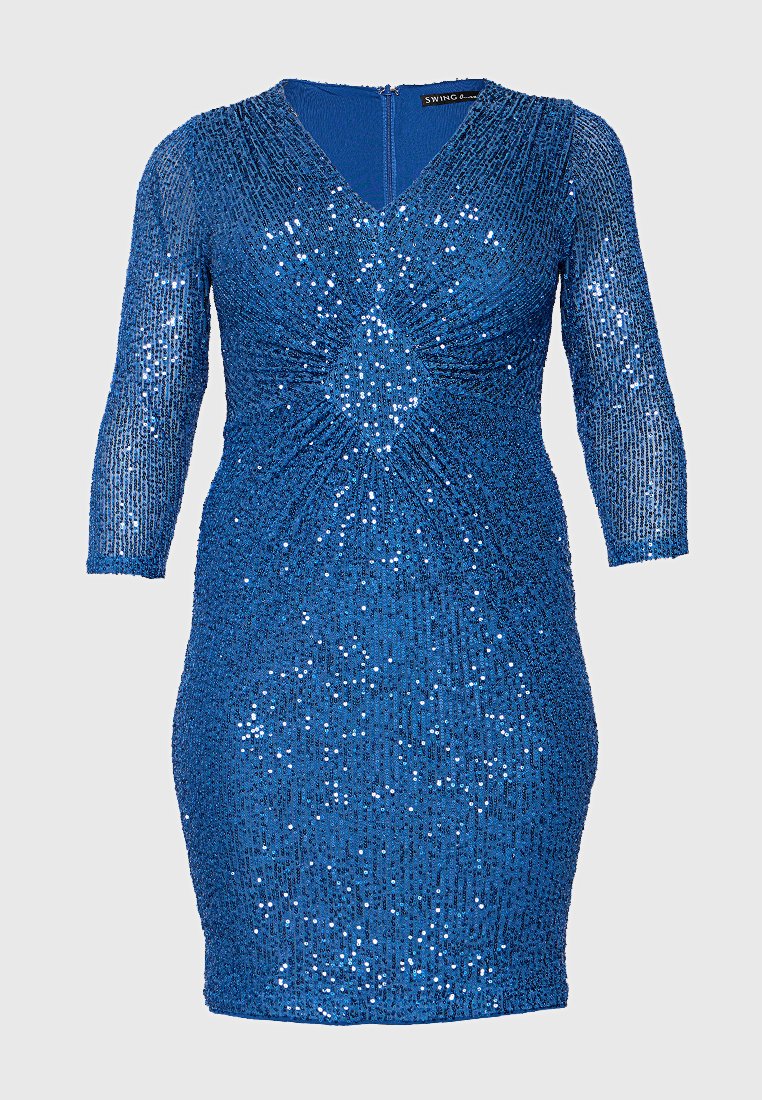 Swing Etui-jurk blauw