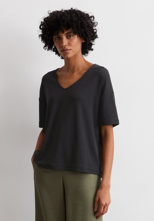 LOOSE MIT TENCEL - Basic T-shirt - black