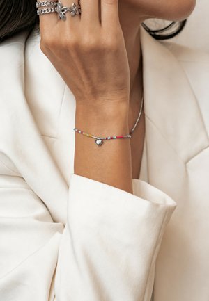 Hey Happiness, SUMMER BEAD HEART - Bracelet - silver-coloured