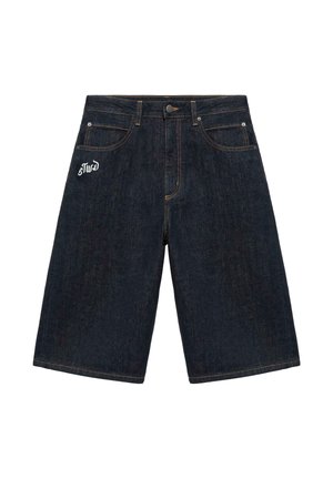 PULL&BEAR, SUPER BAGGY JORTS - Pantaloni scurți din denim - dark blue