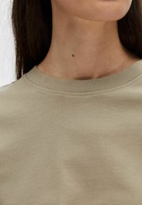 Selected Femme SLFESSENTIAL BOXY TEE - T-shirts basic - greige