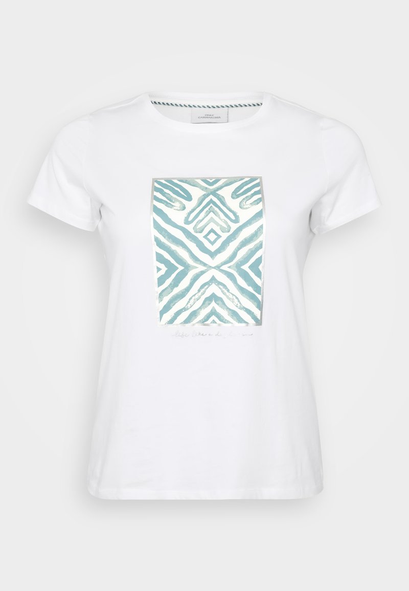 ONLY Carmakoma T-shirt print crème ONLY Carmakoma T-shirt print crème
