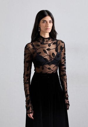 LONG SLEEVE TURTLE TOP - Camiseta de manga larga - black leaf