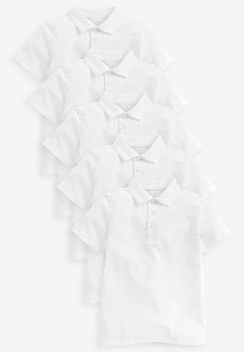 Next - 5 PACK - Poloshirt - white, Vergroten