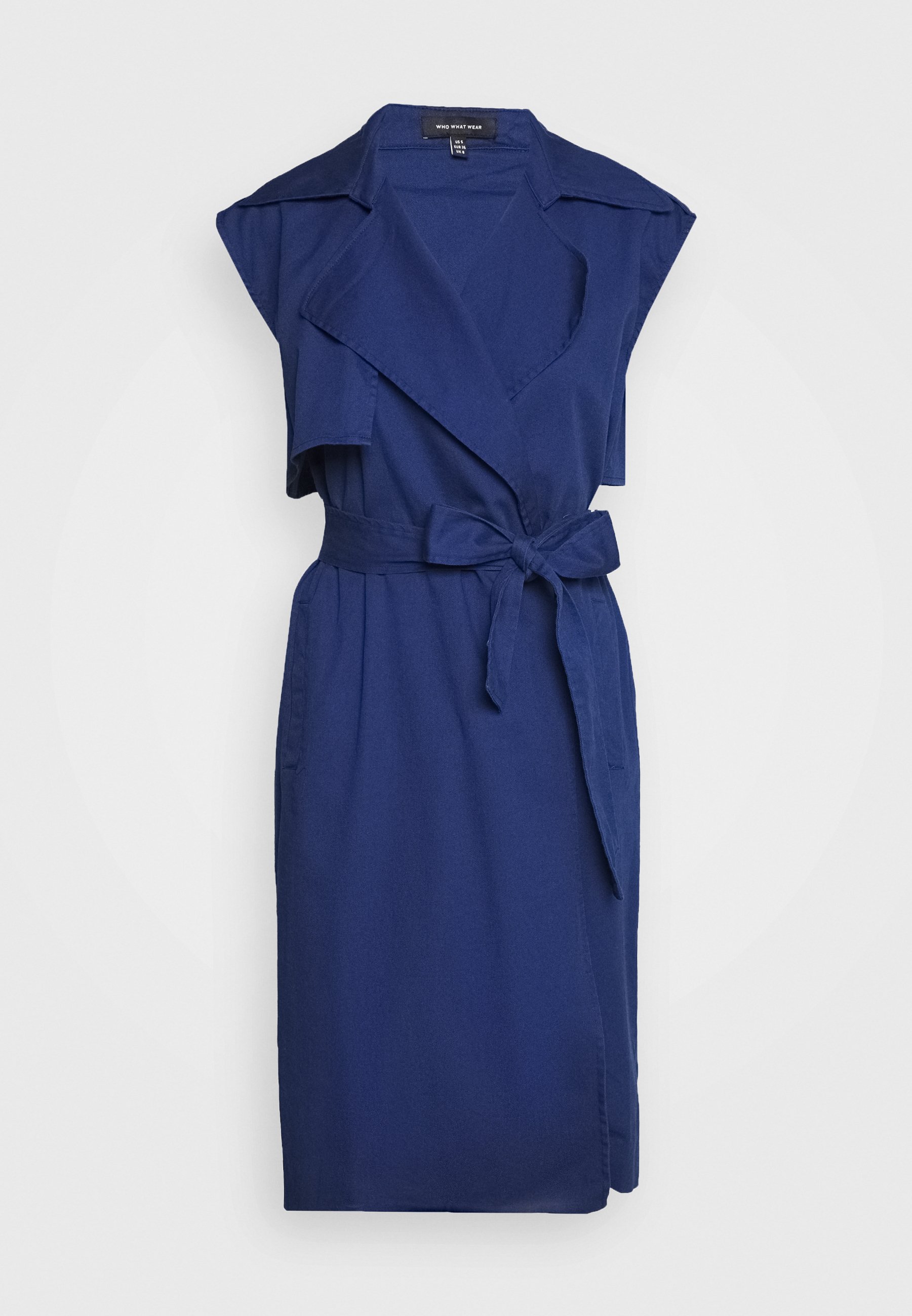 Who What Wear THE SLEEVELESS Skjortekjole navy Zalando.no Who What Wear THE SLEEVELESS - Skjortekjole - navy