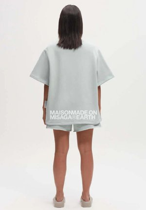 SHORT SLEEVE  - Print T-shirt - niebieski