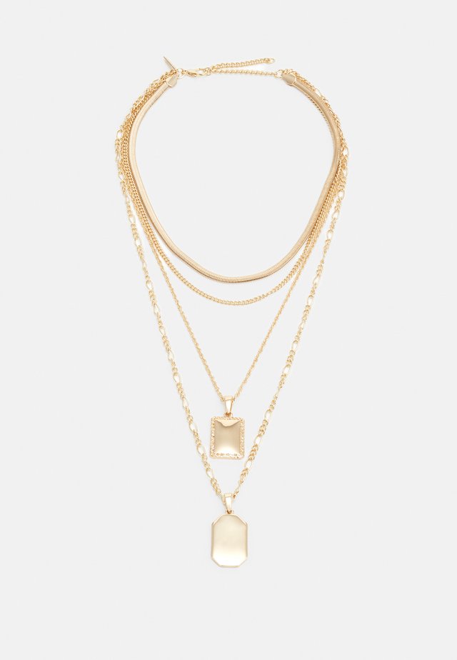 DOUBLE TAG MIX CHAIN - Ketting - gold-coloured