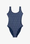 ESSENTIALS PRINT  - Μαγιό - flag chain dark blue