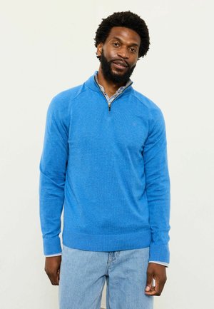 REGULAR FIT - HALF NECK - Jumper - blue