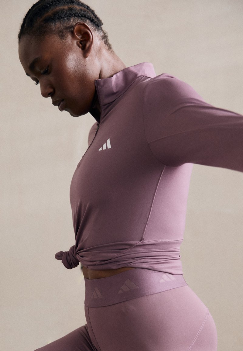 adidas Performance Långärmad tröja - shadow fig/white