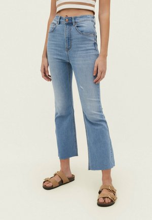 Flared Jeans - light-blue denim