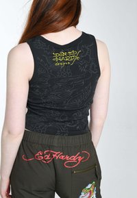 Ed Hardy SAN-DIEGO-KOI  - Top - charcoal