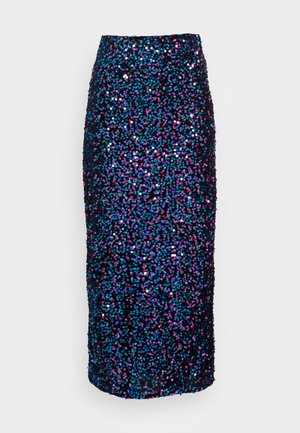 PCKAM MIDI SKIRT - Pencil skirt - black/multi
