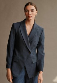Next - ASYMMETRIC  - Short coat - blue Thumbnail Image 1