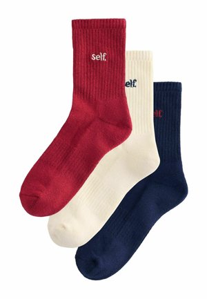CUSHION LOUNGE 3 PACK - Socken - navy burgundy