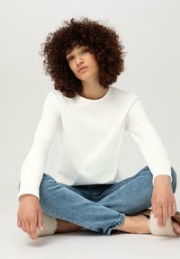 hessnatur Langarmshirt - naturweiss