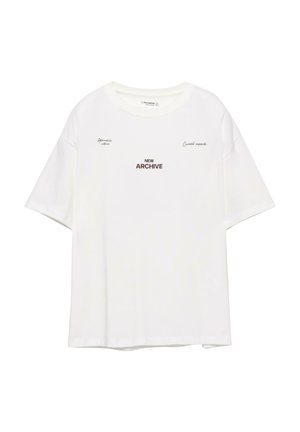 T-shirt med print - white