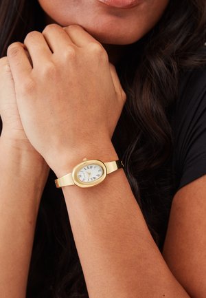Sekonda, SEKONDA BELLAMY WOMENS 23MM ANALOGUE WATCH WITH GOLD CASE AND ALLOY SEMI-BANGLE WITH WHITE DIAL - Montre - white