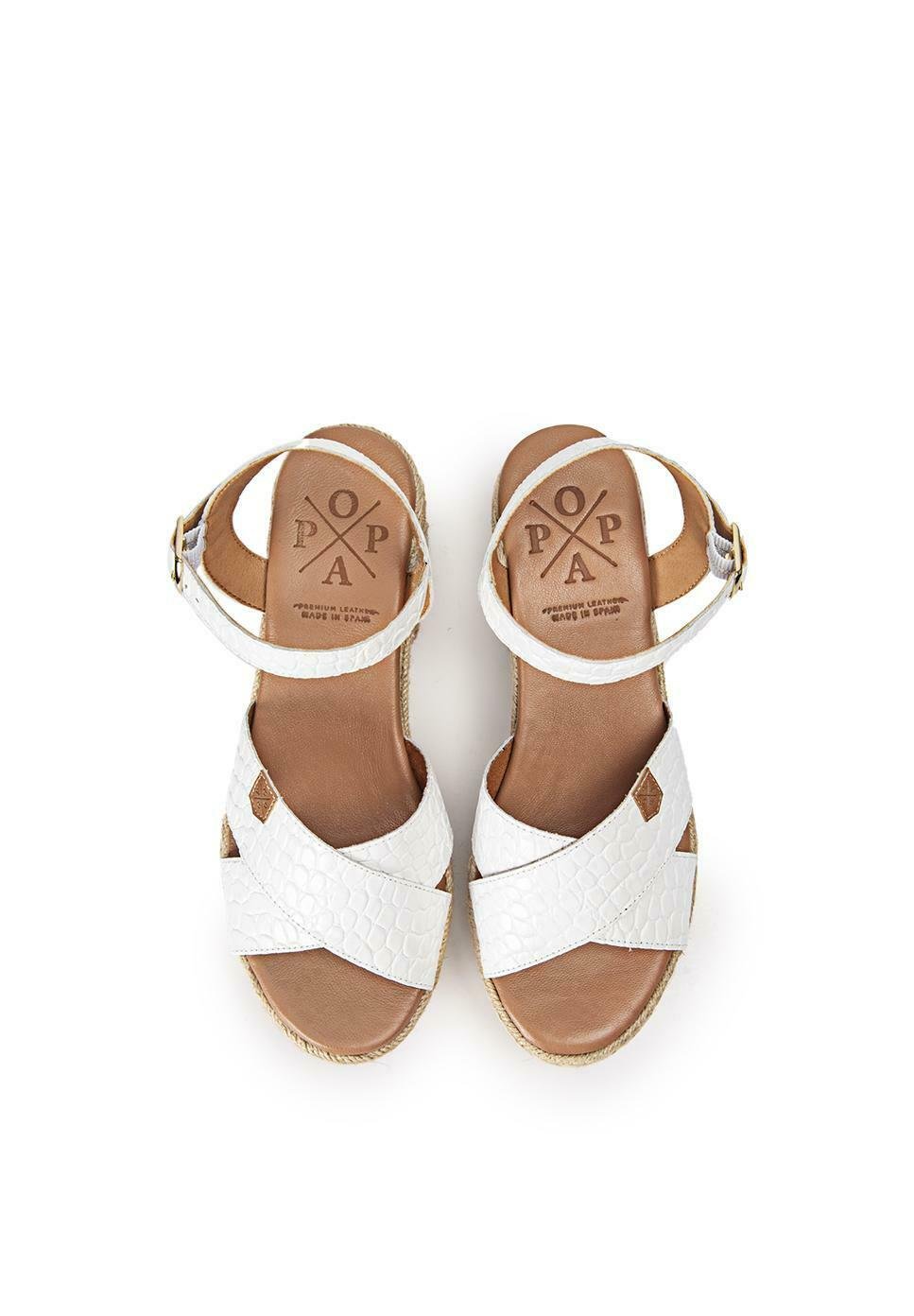 POPA Sandalias con plataforma - white/blanco - Zalando.es