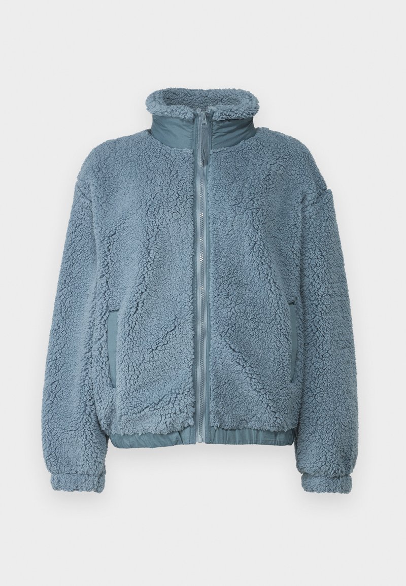 Padded Jackets Uo Willow Fuzzy Drawstring Teddy Jacket Blue Urban