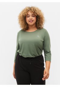Active by Zizzi WORKOUT  - Langarmshirt - laurel wreath