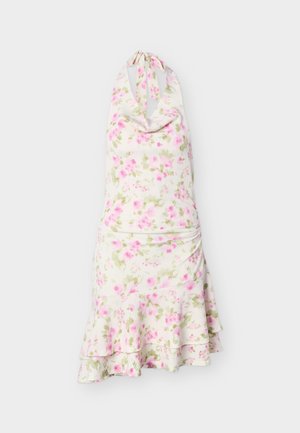 Gina Tricot, HALTERNECK MINI DRESS - Φόρεμα ημέρας - pink
