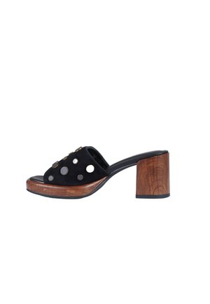 Noa Harmon, SANDALS - Ciabattine con tacco - black