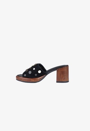 Noa Harmon, SANDALS - Ciabattine con tacco - black