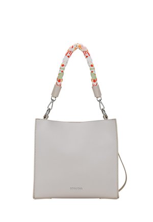 CON ASA DE PAÑUELO - Bolso de mano - piedra