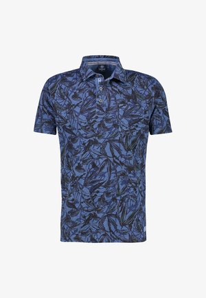 MIT FLORALEM ALLOVERPRINT - Poloshirt - blue