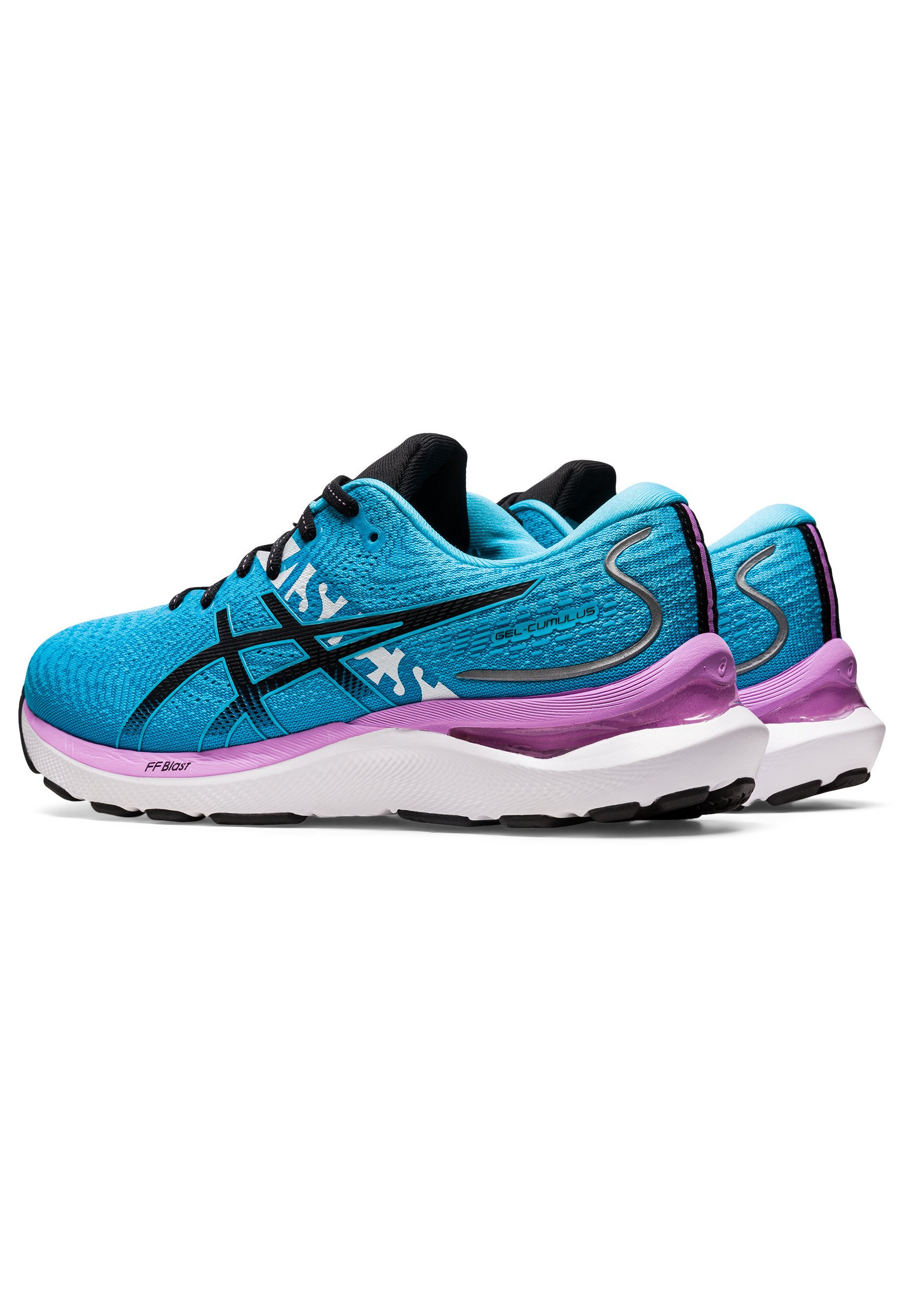 ASICS GEL-CUMULUS 24 EKIDEN - Hardloopschoenen neutraal - aquarium  black/blauw - Zalando.nl