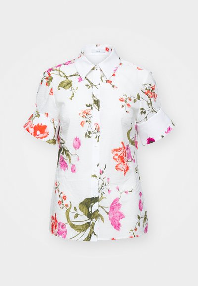 Erdem FLARED CUFF SHORT SLEEVE - Skjortebluser - white