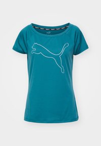 TRAIN FAVORITE CAT TEE - Sportska majica - cold green