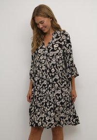 Kaffe KAHERA - Dnevna haljina - black white flower