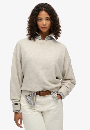 SLOUCHY CREW NECK  - Pullover - oatmeal twist