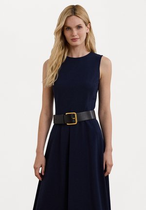 Lauren Ralph Lauren Petite PONTE FIT AND FLARE DRESS - Jerseykleid - lighthouse navy