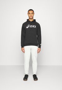 ASICS BIG LOGO SWEAT PANT - Calças de fato de treino - mid grey heather/dark grey
