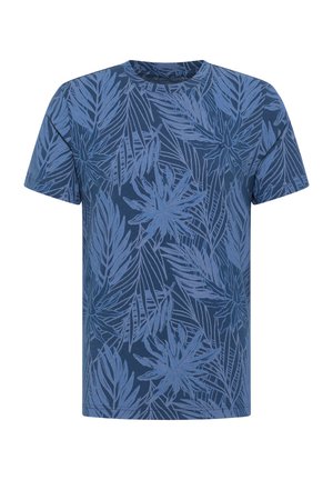 T-shirt med print - blau