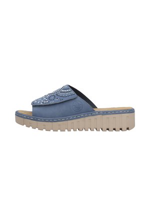 Rieker, RIEKER PANTOLETTEN V1395 - Mules - blue