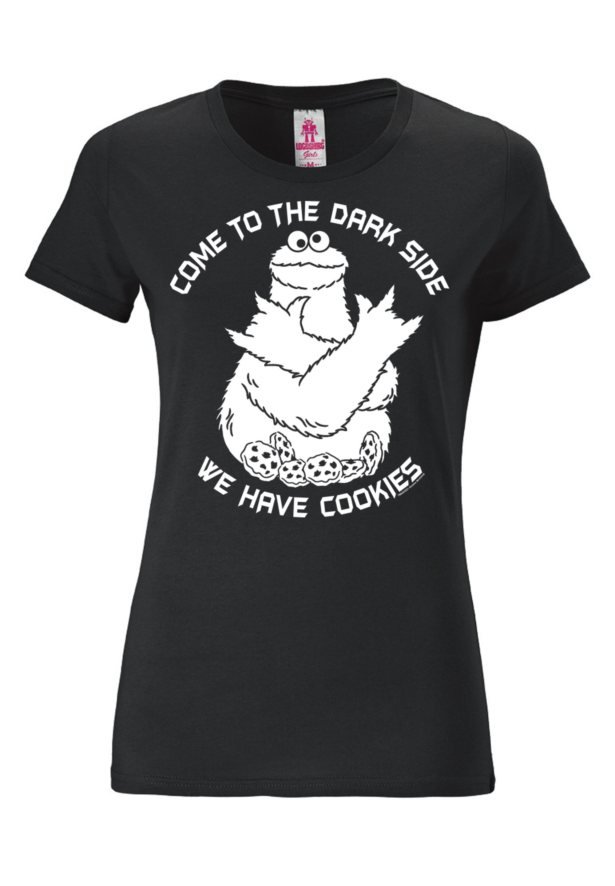 LOGOSHIRT SESAMSTRASSE - KRÜMELMONSTER DARK SIDE - Camiseta Estampada Schwarz S3421d08b Q11